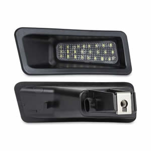 Factory 12V 2pcs White LED Tail License Plate Lights Replacement for Dodge Ram 1500 2019-2021 Auto Rear Number Plate Lamp