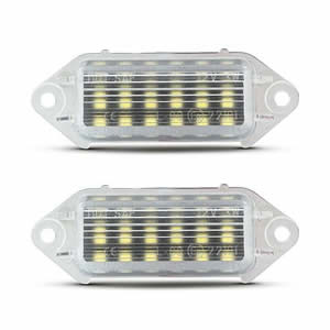 Factory 12V 2pcs White LED Tail Number License Plate Lights Replacement for Mitsubishi Lancer/Lancer EVO X  Tag Light