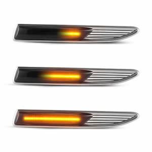 For Ford Mondeo MK4 2007-2010 Auto Parts  Smoked Lens LED Dynamic Side Marker Blinker Turn Signal Light