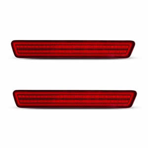 For   Ford  Mustang 1999 - 2004  Rear Bumper Reflectors Red Lens LED Side Marker Lights