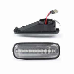 For Honda for Civic 1996-2000 Dynamic Amber Side Marker Turn Signal Lamps Clear