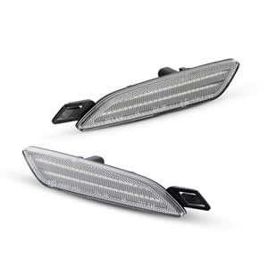 Front LED Side Marker Lights  for Porsche  Cayenne 958 2015-2019 Fender Bumper Lamps  Amber Turn Signal Lights Pack of 2