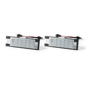 Full LED License Plate Light Tag Lamp for Chevrolet  Camaro 2014~ Malibu 2013-2015 Volt 2011~6000K Diamond White 2-Piece Set