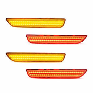 Good Quality 4PCS Error Free LED Front and Rear Bumper Side Marker Light Lamp for Ford  Mustang