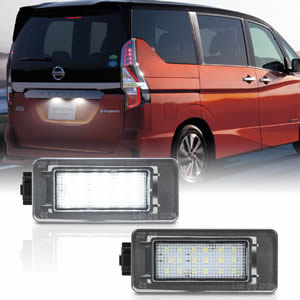 Good Quality Error Free 12V LED License Plate Lamp Light for Nissan Serena C27 2016-2019 LED Number Plate Lights