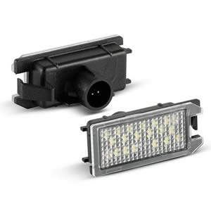 Good Quality Error Free 2PCS LED License Plate Light Number Plate Lamp for Fiat 500 Dodge Viper Jeep Maserati Levante Auto Lamp