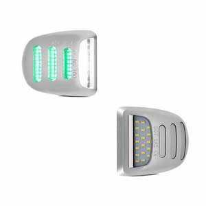 Green+White Light Led License Plate  for Chevrolet Silverado 2001-2014 Tahoe 2000-2006 Suburban1500 2000-2006 Sliver Chrome