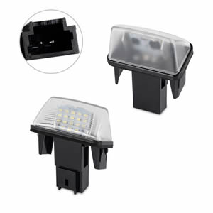 High Quality 12V Car Accessories Lamp LED License Plate Light for Peugeot 206 PICASSO Citroen C3 LED Number Plate Lamp