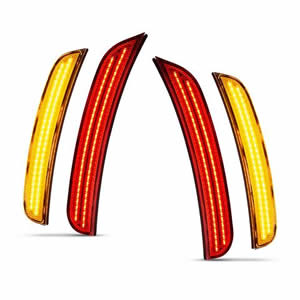 High Quality 4pcs Clear Lens Front and Rear LED Bumper Side Marker Light for Dodge Charger 2015-2021