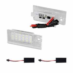 High Quality Auto Parts IP67 Waterproof LED License Plate Lamp Light for Audi A6 4B C5 Sedan Canbus LED Number Plate Lamp