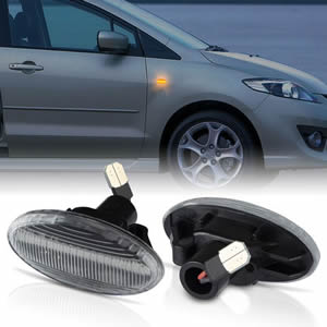 High Quality Clear/Smoked/Orange Lens LED Side Marker Light for Mazda 2 3 5 MPV OEM GJ6A-51-220E