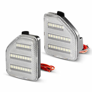 High Quality Clear/Smoked/Red Lens LED Rear Bumper Reflector Light for Jeep Wrangler JL 2018