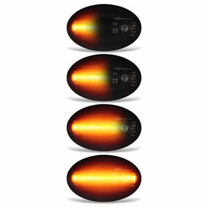 High Quality No Error Clear/Smoked/Orange Lens Sequential LED Side Marker Turn Signal Light for Opel Corsa C