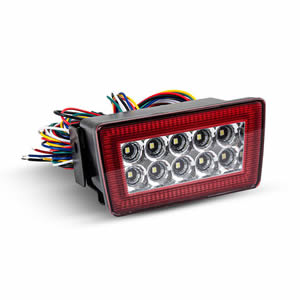 High Quality Red Lens Sequential LED Rear Fog Tail Reverse Light for Subaru WRX Canbus Design