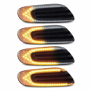 Hot Sale Dynamic LED Side Marker Lights for BMW MINI COOPER F55 F56 F57 LED Turn Signal Lights Side Marker Lamps Clear Lens
