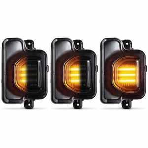LED Indicator Mirror for Jeep Wrangler JL Accessories for Jeep Gladiator Accessories Turn Signal Light