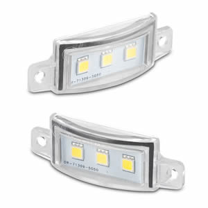 LED License Plate Lamp for Volvo 745 Auto Lighting Rear Number Tag Light Replacement Non-Polarity Type