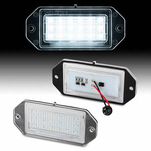 LED License Plate Lamp for Volvo 944 / 964 / S90 Waterproof Direct Fit Auto Lighting Easy Installation