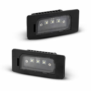 LED License Plate Light 3CREE Black Aluminum for BMW E39 Car Auto Parts Accessories Upgrade