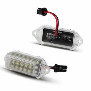 LED License Plate Light Assembly Car LED Number Plate Lights for Mitsubishi Lancer EVO X