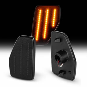 LED Side Marker Lights for Hummer H3 2006-2010 H3T 2009-2010 OEM #15873638 15873639 15249365 15249366 Bumper Side Marker Lamps