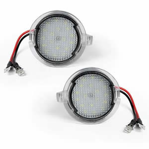LED Under Mirror Puddle Light for Ford Edge 2007~ F-150 2007-2014 Taurus 2008-2016 Flex 2009~for Raptor 2010-2014 Explorer 2011~