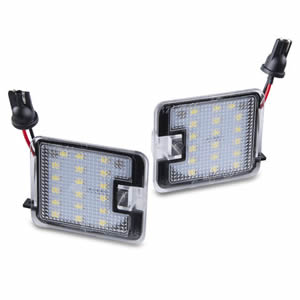 LED Under Mirror Puddle Light for Ford Focus 6000K White Easy Install Waterproof