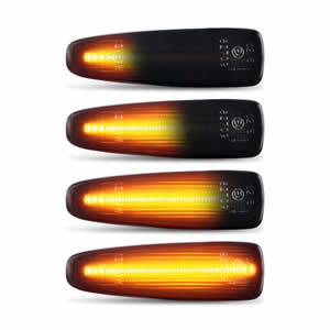 Led Dynamic Side Marker Easy Installation Turn Signal Light for Mitsubishi Lancer 2007/Montero 2006/Pajero 2006