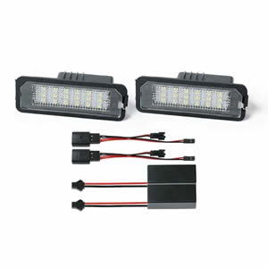 Led  License Plate Light for SKODA Fabia II 5J Facelift 2010.03~Oktavia 3 2012~Rapid 2012~Superb B6 3T 2009.10~2013.05