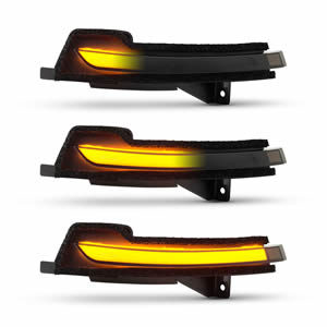 No Error Clear/Smoked Lens Sequential LED Mirror Turn Signal Light for Ford Mustang 2015