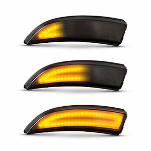 No Error Clear/Smoked Lens Sequential LED Mirror Turn Signal Light for Ford Fiesta Mk7 B-Max Canbus Design