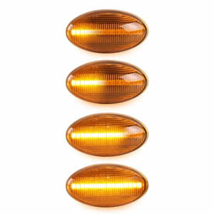Orange Lens 12V Sequential LED Cornering Lamp Side Marker for BMW Mini Cooper R50 R52 R53