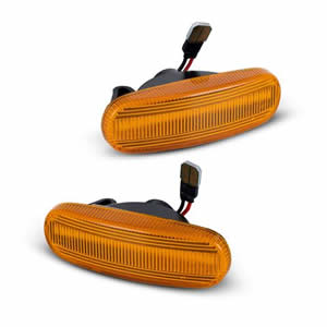 Orange Lens Amber Full LED Fender Side Marker Light Kit for Fiat Doblo Spare Parts Led Side Marker Lamps