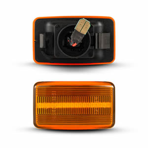 Orange Lens LED Sequential/Normal Flash Turn Signal Light for Toyota Land Cruiser FJ80 LED Side Marker Lamp