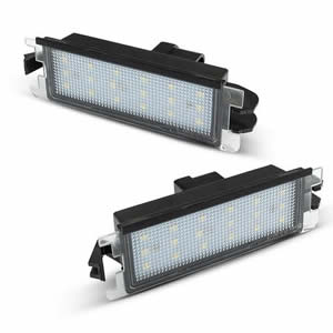 Perfect Color White Car Lights Accessories LED License Plate Light for Dacia Sandero I 2008-2012