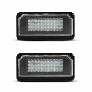 Professional Waterproof LED License Plate Light for Tesla Model X 2016 White Color 6000K 18SMD