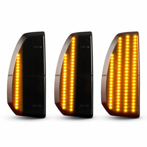 Smoke Lens 12V Error Free Dynamic DRL+ LED Mirror Turn Signal Lamp Light for Toyota Tundra 2006
