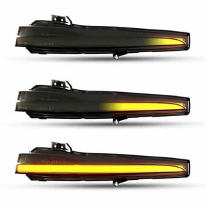 Smoked Len Dynamic LED Mirror Light for Mercedes-Benz C-CLASS S-CLASS W205 W222 W217Blinker Turn Signal Light