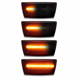 Smoked Lens 12V Dynamic LED Side Marker for Opel Adam Astra H Corsa D E Insigina a Meriua B Zafira B