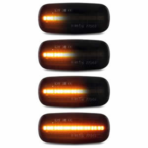 Smoked Lens LED Dynamic Turn signal Light for Audi A2 A3 A4 LED Side Marker  LED Side Blinker Light