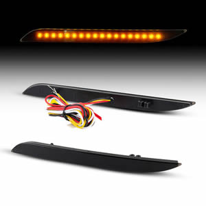 Switchback Sequential Rear Bumper Reflector Lights for  Ford  Mustang 2015-2017 OEM#FR32-15A449-A Led Red Brake Tail Lamps