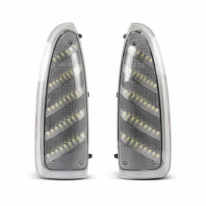 Upgraded LED Mirror Signal Lamp for Ford F250 42*2835 SMD Amber Flash + White/Blue DRL Waterproof
