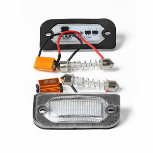 W203 2D Auto Lighting System Led License Number Plate Light for Mercedes