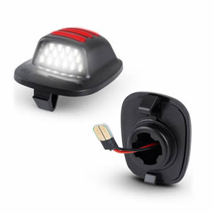 White & Red Tag Lamp LED License Plate Light for Nissan Frontier Xterra 2004 LED Number Plate Light