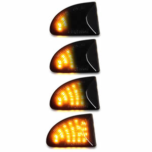 Wholesale Smoked Clear Lens Dynamic LED Turn Signal Lamp Light for Mercedes-Benz Smart Fortwo W451 Coupe Cabrio LED Side Marker